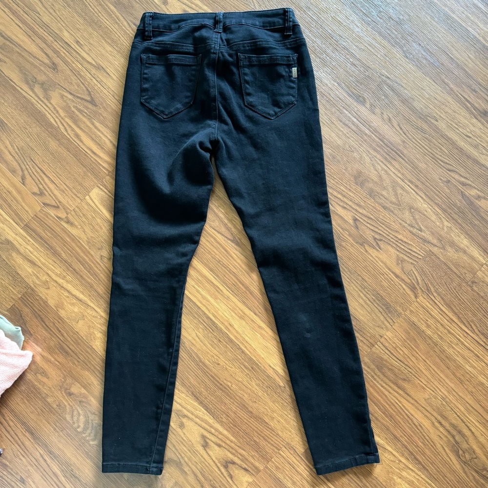 1822 Denim size 4 black skinny jeans - Picture 3 of 8
